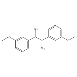 1,2-Bis(3-methoxyphenyl)-1,2-ethanediamine结构式