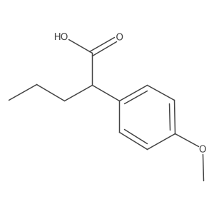 4-Methoxy-I+/--propylbenzeneacetic acid Structure