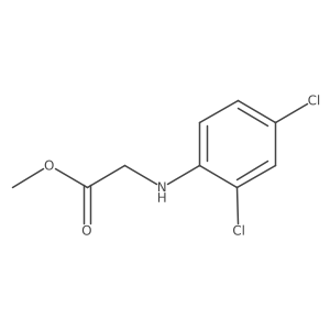 Methyl 2-[(2,4-dichlorophenyl)amino]acetate结构式