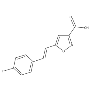 5-[2-(4-Fluorophenyl)ethenyl]-1,2-oxazole-3-carboxylic acid Structure