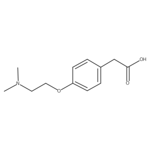 2-(4-(2-(Dimethylamino)ethoxy)phenyl)acetic acid Structure