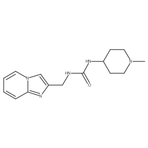 Urea,n-(imidazo[1,2-a]pyridin-2-ylmethyl)-n'-(1-methyl-4-piperidinyl)- Structure