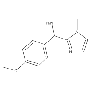 (4-methoxyphenyl)(1-methyl-1H-imidazol-2-yl)methanamine结构式