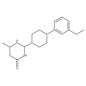 2-[4-(3-Methoxyphenyl)piperazin-1-yl]-6-methyl-1,3-diazinan-4-one Structure