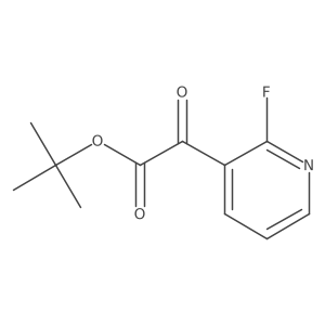 t-Butyl 2-(2-fluoropyridin-3-yl)-2-oxoacetate结构式