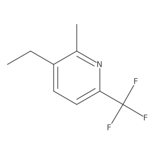 Pyridine, 3-ethyl-2-methyl-6-(trifluoromethyl)-结构式