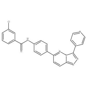 3-chloro-N-(4-(3-(pyridin-4-yl)-[1,2,4]triazolo[4,3-b]pyridazin-6-yl)phenyl)benzamide Structure