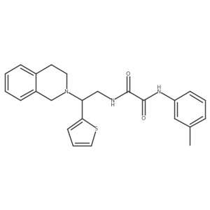 N1-(2-(3,4-dihydroisoquinolin-2(1H)-yl)-2-(thiophen-2-yl)ethyl)-N2-(m-tolyl)oxalamide Structure