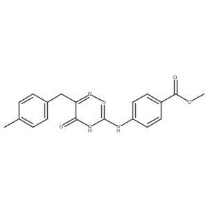 Methyl 4-((6-(4-methylbenzyl)-5-oxo-4,5-dihydro-1,2,4-triazin-3-yl)amino)benzoate Structure