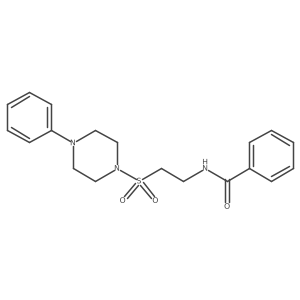 N-(2-((4-phenylpiperazin-1-yl)sulfonyl)ethyl)benzamide结构式