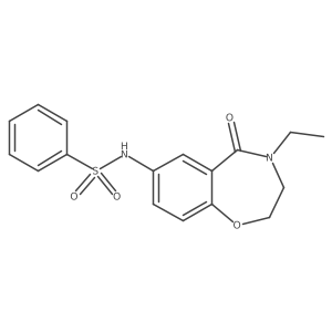 N-(4-ethyl-5-oxo-2,3,4,5-tetrahydrobenzo[f][1,4]oxazepin-7-yl)benzenesulfonamide Structure