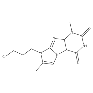 6-(3-Chloropropyl)-4,7-dimethyl-4a,9a-dihydropurino[7,8-a]imidazole-1,3-dione结构式