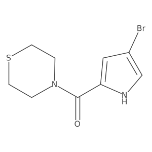 (4-bromo-1H-pyrrol-2-yl)(1,4-thiazinan-4-yl)methanone Structure