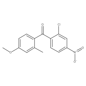 (2-Chloro-4-nitrophenyl)(4-methoxy-2-methylphenyl)methanone Structure