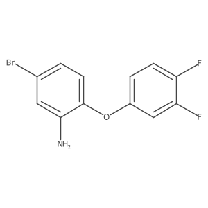 5-Bromo-2-(3,4-difluorophenoxy)aniline结构式