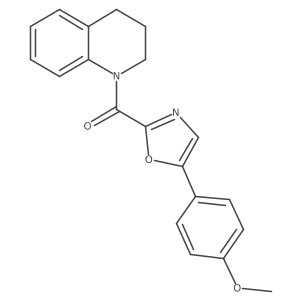 (3,4-dihydroquinolin-1(2H)-yl)(5-(4-methoxyphenyl)oxazol-2-yl)methanone Structure