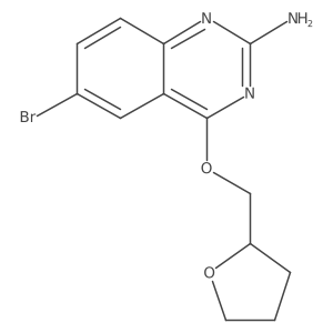 4-(Tetrahydrofuran-2-ylmethoxy)-6-bromo-quinazolin-2-ylamine结构式