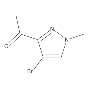 1-(4-bromo-1-methyl-1H-pyrazol-3-yl)ethan-1-one结构式