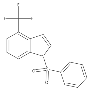 1-benzenesulfonyl-4-trifluoromethyl-1H-indole结构式