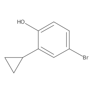 4-Bromo-2-cyclopropylphenol Structure