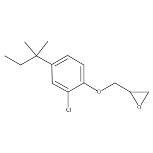 2-(2-Chloro-4-(1,1-dimethyl-propyl)-phenoxymethyl)-oxirane结构式