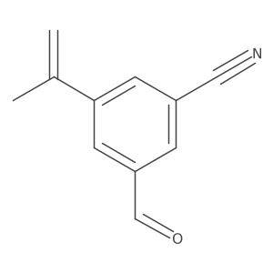 3-Formyl-5-(prop-1-en-2-yl)benzonitrile Structure