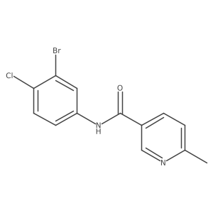 N-(3-Bromo-4-chlorophenyl)-6-methylnicotinamide Structure