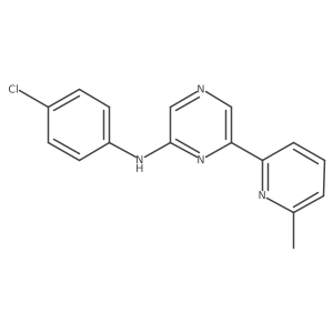 (4-Chloro-phenyl)-[6-(6-methyl-pyridin-2-yl)-pyrazin-2-yl]-amine Structure