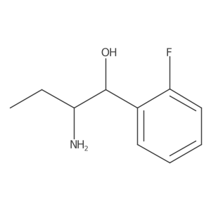 2-Amino-1-(2-fluorophenyl)butan-1-ol结构式