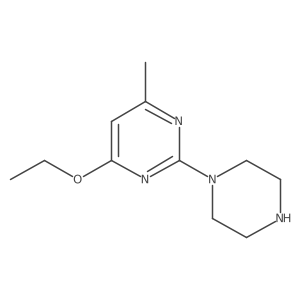 4-Ethoxy-6-methyl-2-(piperazin-1-yl)pyrimidine Structure