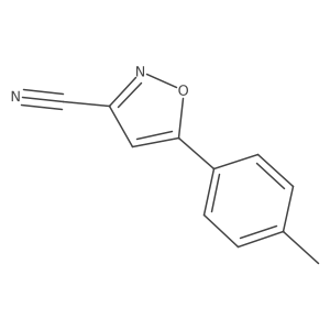 5-(p-Tolyl)isoxazole-3-carbonitrile Structure