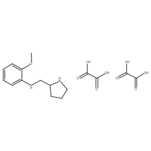 2-Methoxy-N-(pyrrolidin-2-ylmethyl)aniline dioxalate结构式