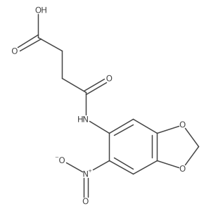 4-[(6-Nitro-1,3-benzodioxol-5-yl)amino]-4-oxobutanoic acid结构式