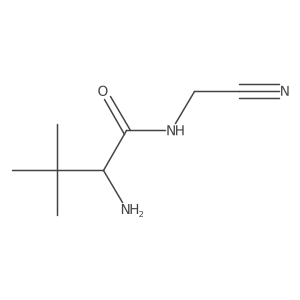 (S)-2-Amino-N-(cyanomethyl)-3,3-dimethylbutanamide Structure