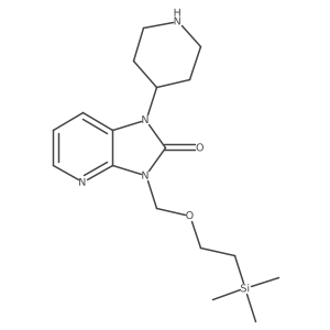 1-(piperidin-4-yl)-3-((2-(trimethylsilyl)ethoxy)methyl)-1H-imidazo[4,5-b]pyridin-2(3H)-one Structure