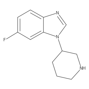 6-Fluoro-1-(3-piperidinyl)-1H-benzimidazole结构式