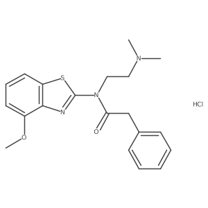 N-(2-(dimethylamino)ethyl)-N-(4-methoxybenzo[d]thiazol-2-yl)-2-phenylacetamide hydrochloride结构式