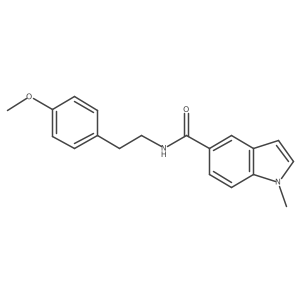 N-[2-(4-methoxyphenyl)ethyl]-1-methyl-1H-indole-5-carboxamide结构式