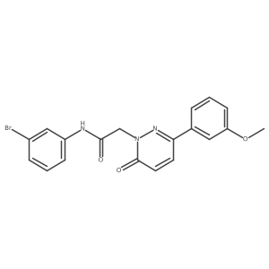 N-(3-bromophenyl)-2-(3-(3-methoxyphenyl)-6-oxopyridazin-1(6H)-yl)acetamide结构式