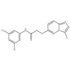 N-(3,5-dichlorophenyl)-2-[(3-methyl[1,2,4]triazolo[4,3-b]pyridazin-6-yl)sulfanyl]acetamide结构式