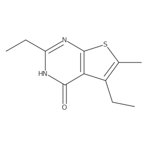 2,5-diethyl-6-methyl-3H,4H-thieno[2,3-d]pyrimidin-4-one Structure
