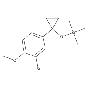 [1-(3-Bromo-4-methoxyphenyl)cyclopropyloxy]trimethylsilane结构式
