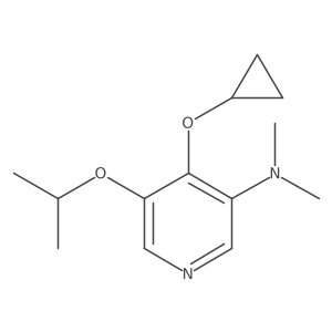 4-Cyclopropoxy-5-isopropoxy-N,N-dimethylpyridin-3-amine Structure