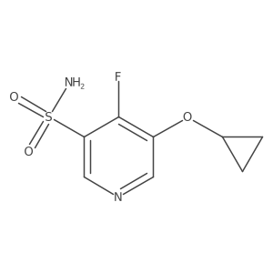 5-Cyclopropoxy-4-fluoropyridine-3-sulfonamide Structure