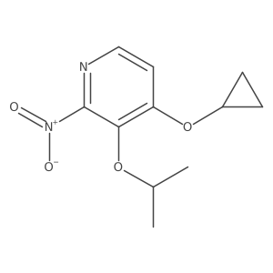 4-Cyclopropoxy-3-isopropoxy-2-nitropyridine结构式