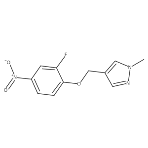 4-[(2-fluoro-4-nitrophenoxy)methyl]-1-methyl-1H-pyrazole Structure
