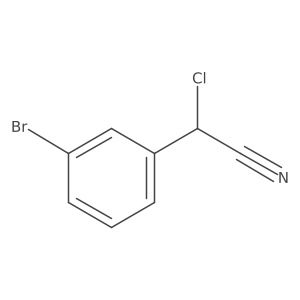 2-(3-Bromophenyl)-2-chloroacetonitrile结构式