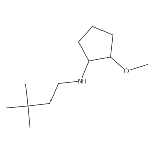 N-(3,3-Dimethylbutyl)-2-methoxycyclopentanamine结构式
