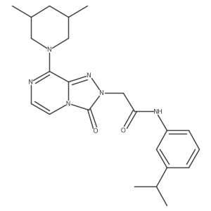 2-[8-(3,5-dimethylpiperidin-1-yl)-3-oxo-2H,3H-[1,2,4]triazolo[4,3-a]pyrazin-2-yl]-N-[3-(propan-2-yl)phenyl]acetamide Structure