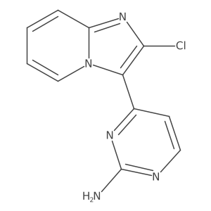 4-(2-Chloroimidazo[1,2-a]pyridin-3-yl)pyrimidin-2-amine Structure